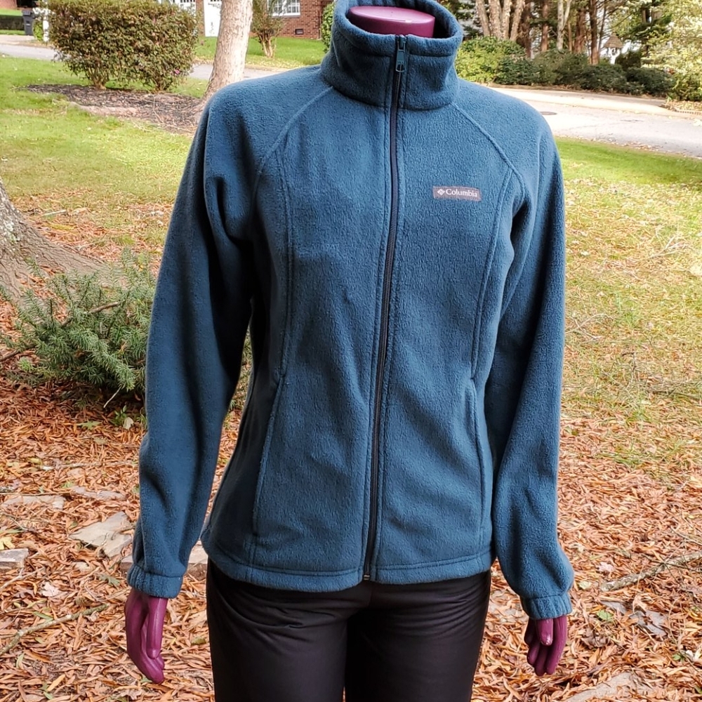 Columbia Fleece jacket Teal color